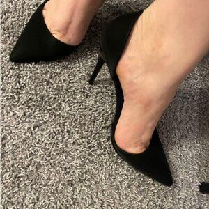 Black Pointed Toe High Heels